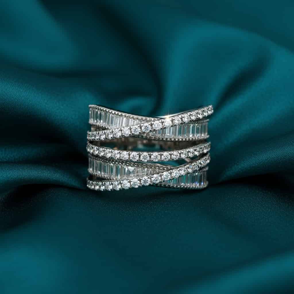 Evela Scatter Diamond Eternity Ring