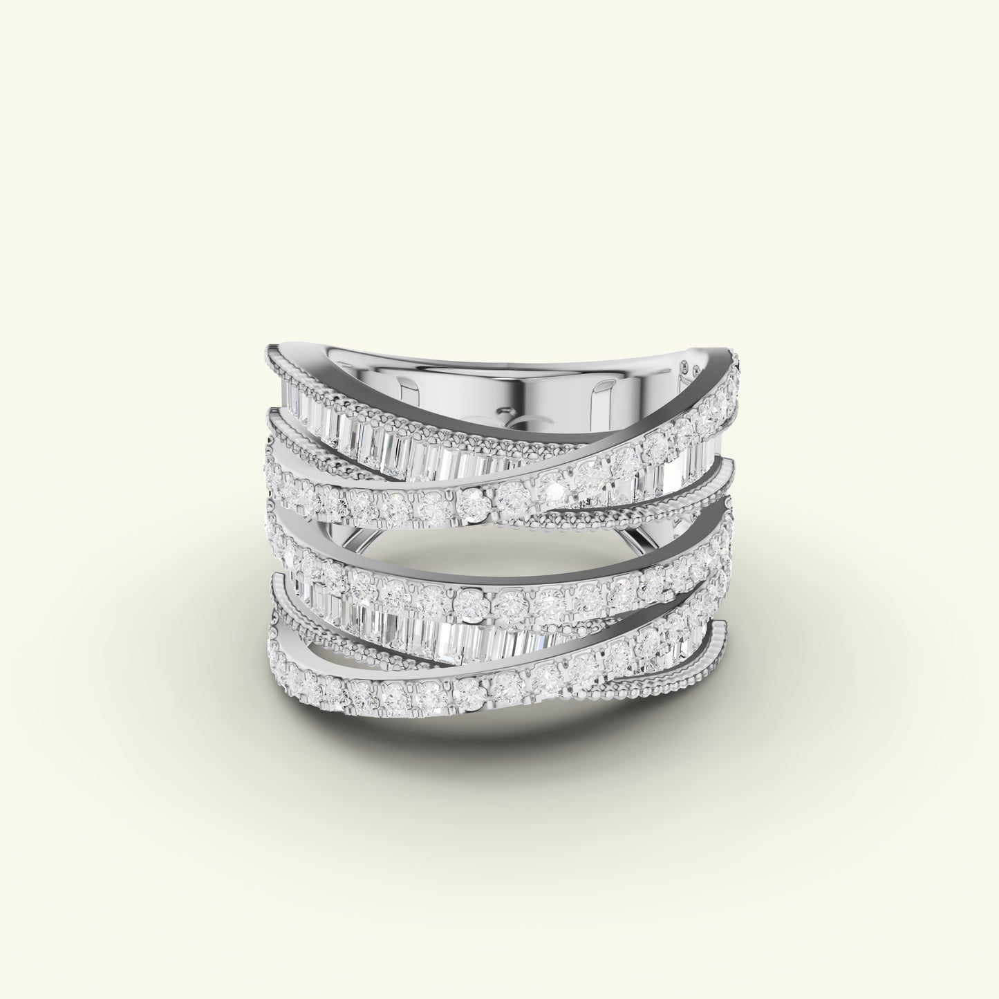 Evela Scatter Diamond Eternity Ring