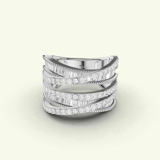 Evela Scatter Diamond Eternity Ring
