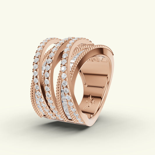 Evela Scatter Diamond Eternity Ring