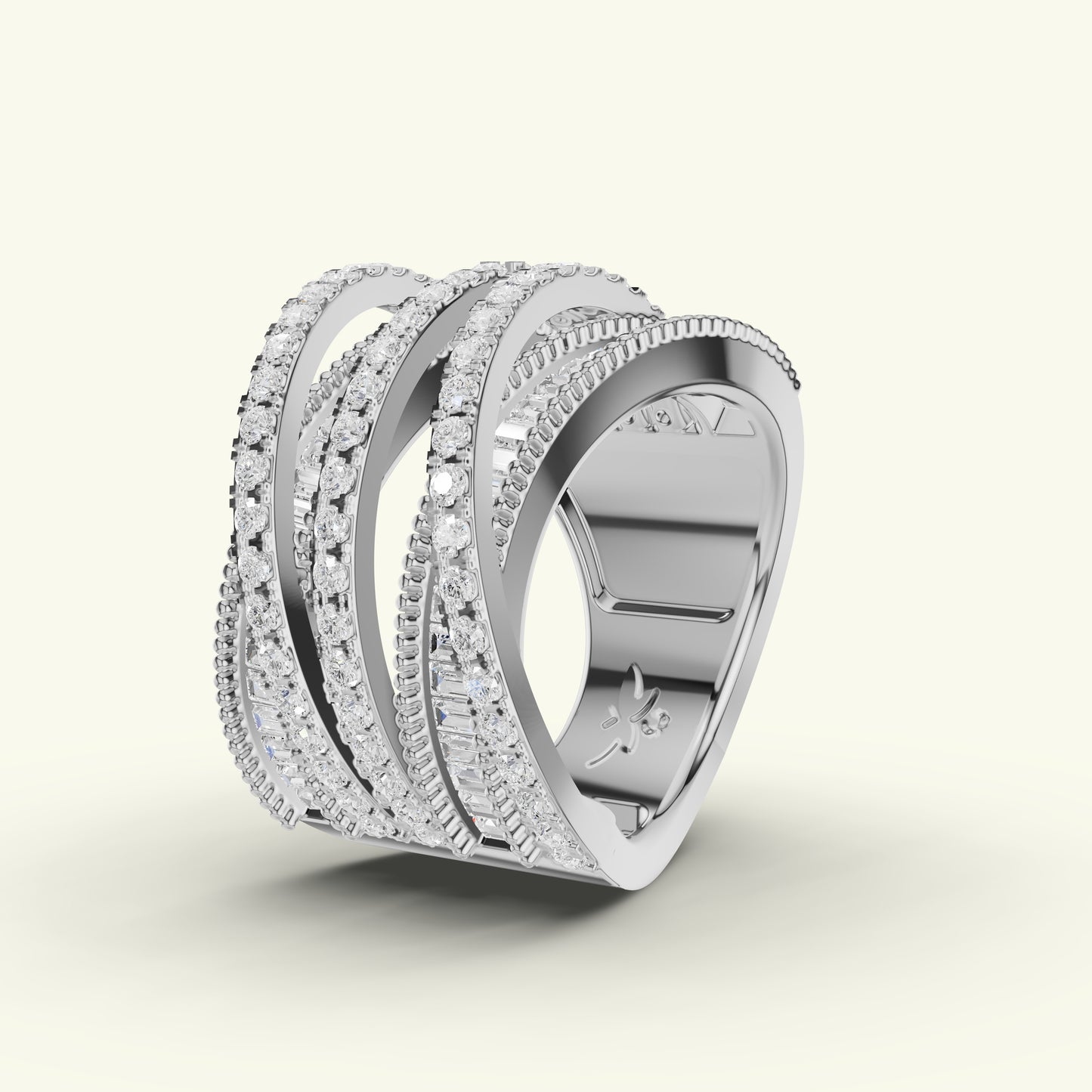 Evela Scatter Diamond Eternity Ring