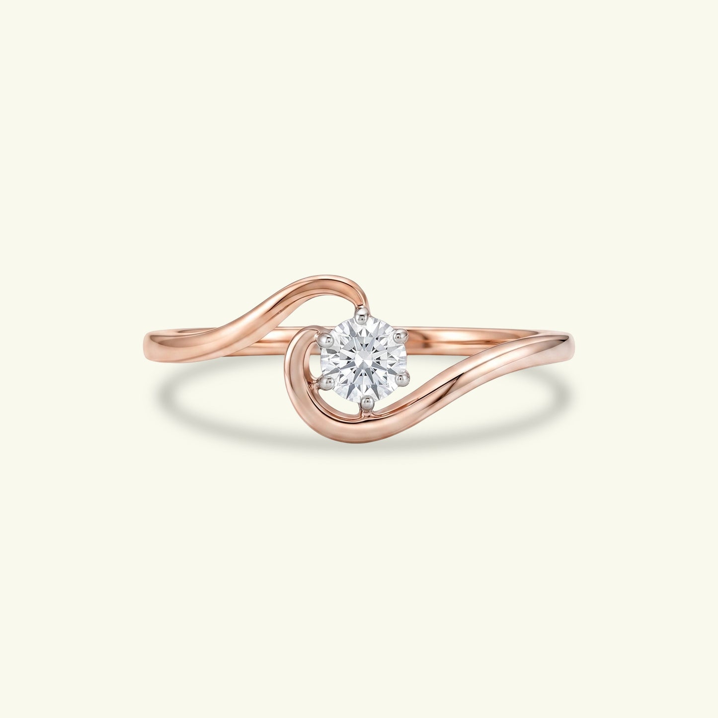 Aderyn Solitaire Scatter Diamond Ring