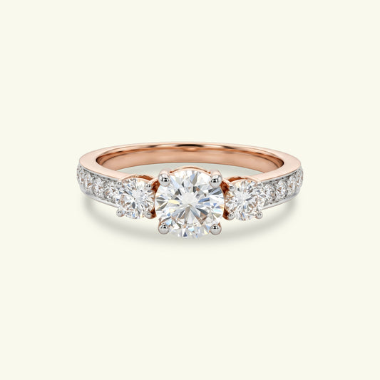 Evara Solitaire Diamond Engagement Ring