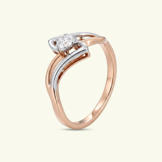 Zenya Solitaire Scatter Diamond Ring