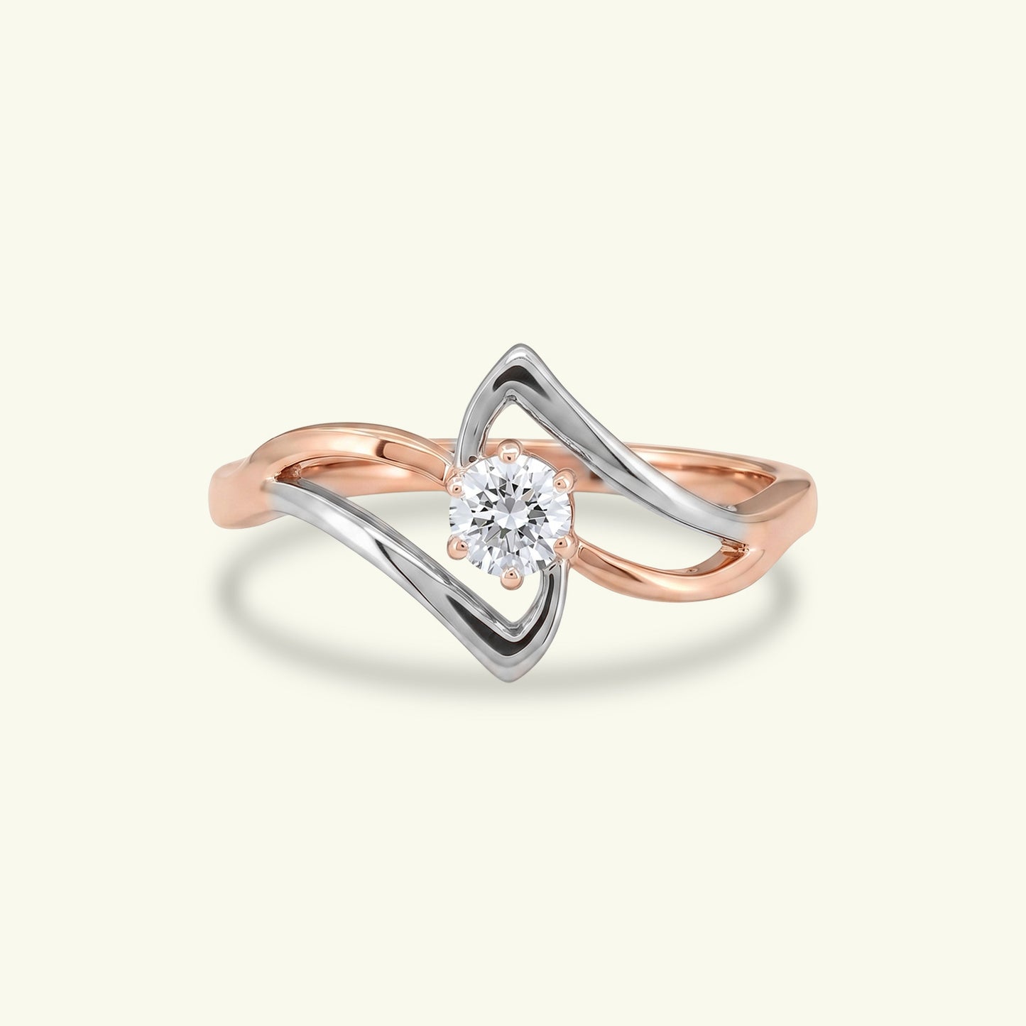 Zenya Solitaire Scatter Diamond Ring