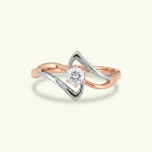 Zenya Solitaire Scatter Diamond Ring