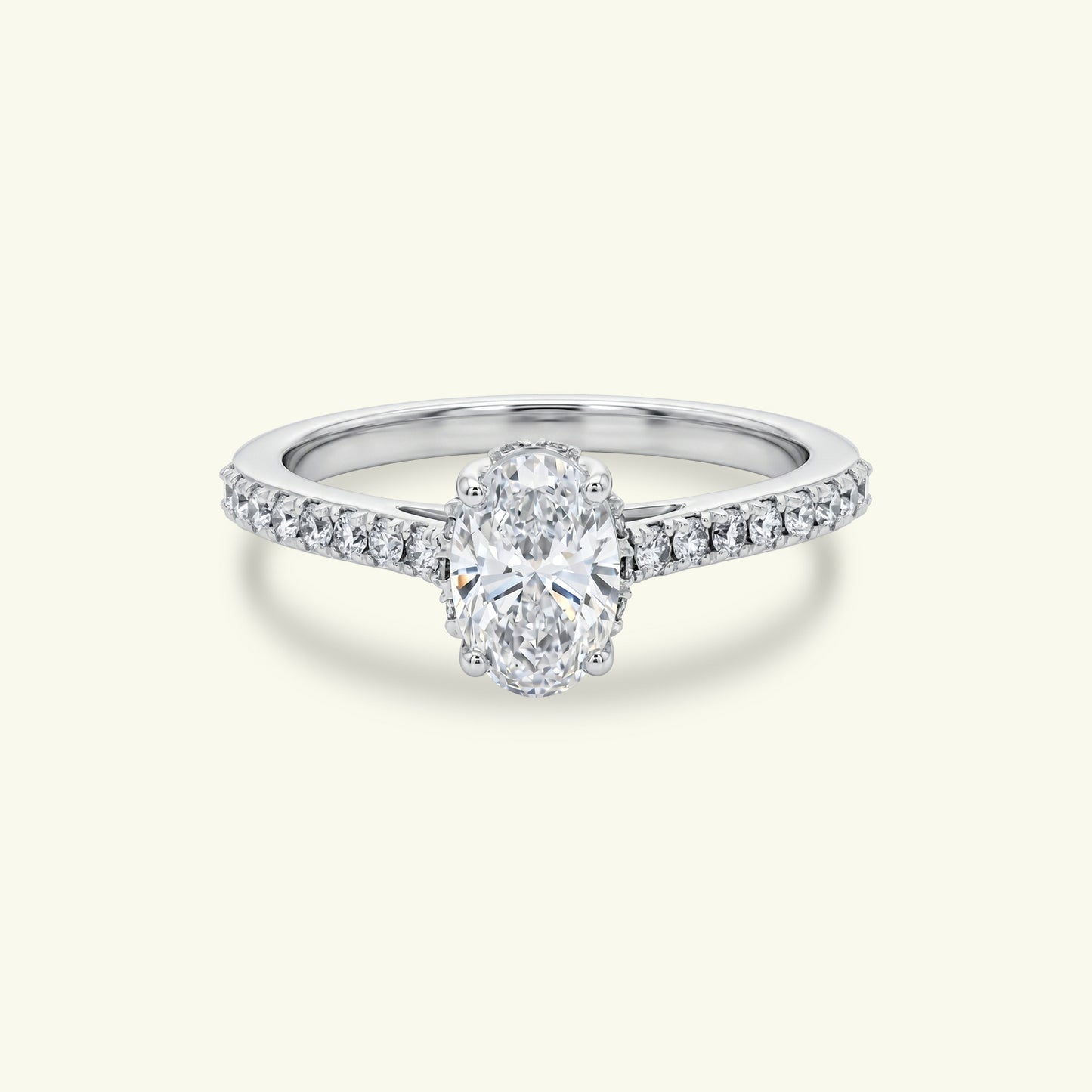 Aryel Halo Diamond Engagement Ring