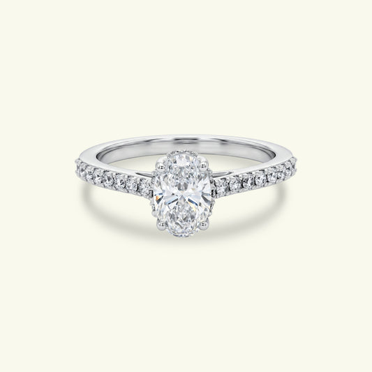 Aryel Halo Diamond Engagement Ring