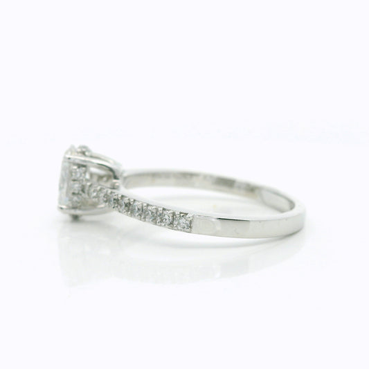 Aryel Halo Diamond Engagement Ring