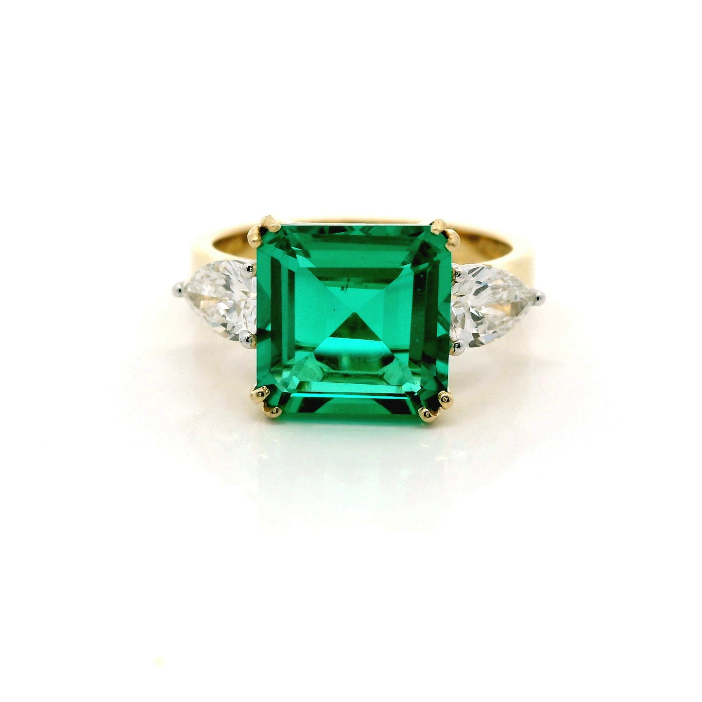 Renza Crest Diamond Engagement Ring