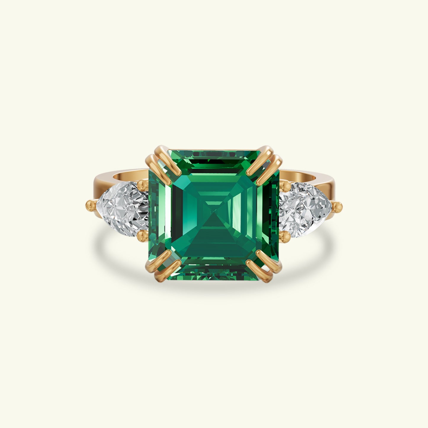 Renza Crest Diamond Engagement Ring