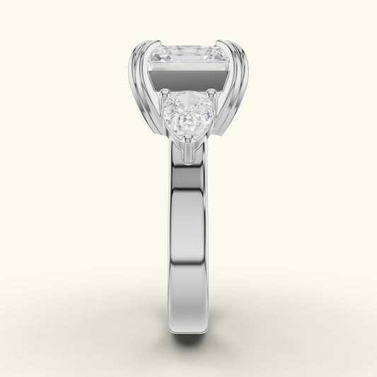 Renza Crest Diamond Engagement Ring