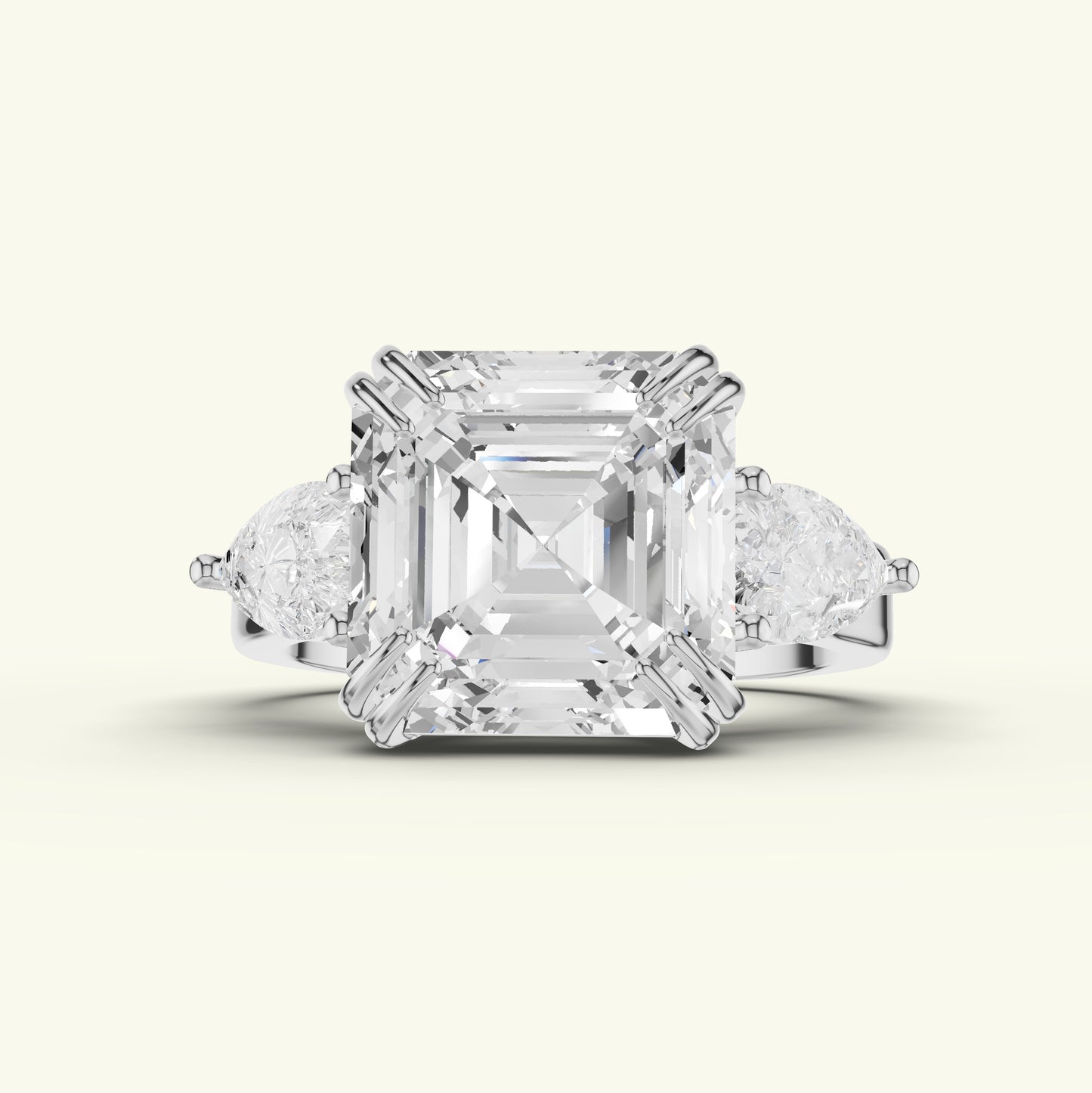 Renza Crest Diamond Engagement Ring