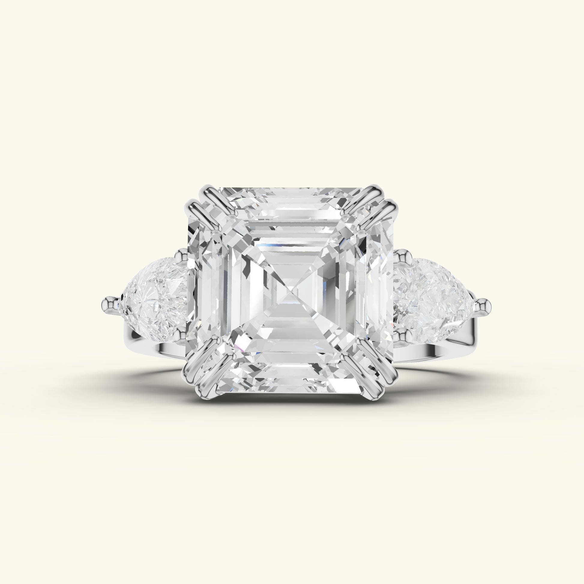Renza Crest Diamond Engagement Ring