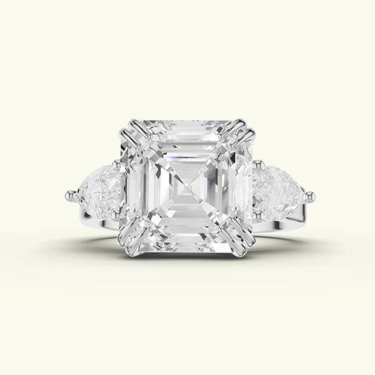 Renza Crest Diamond Engagement Ring