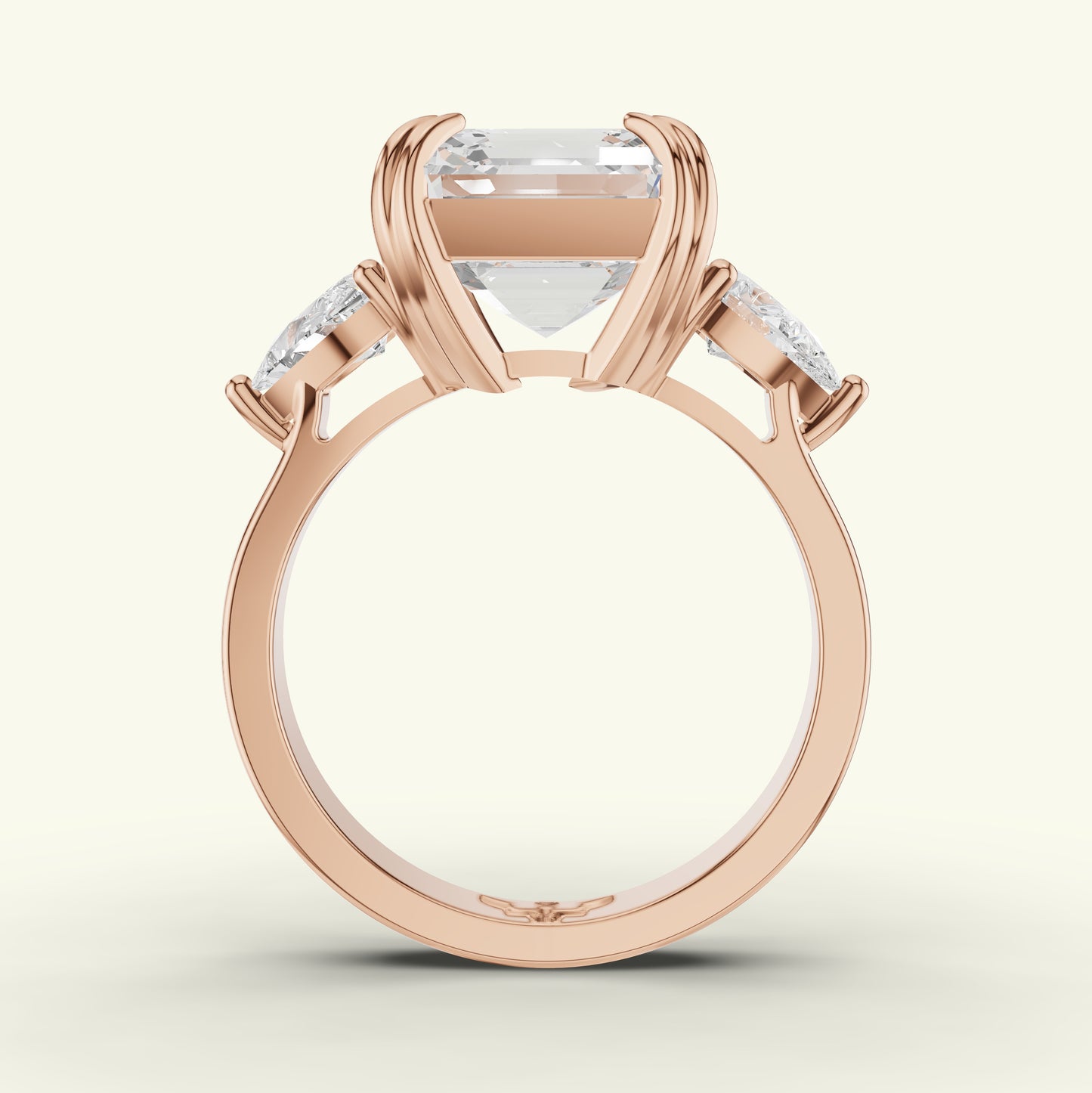 Renza Crest Diamond Engagement Ring