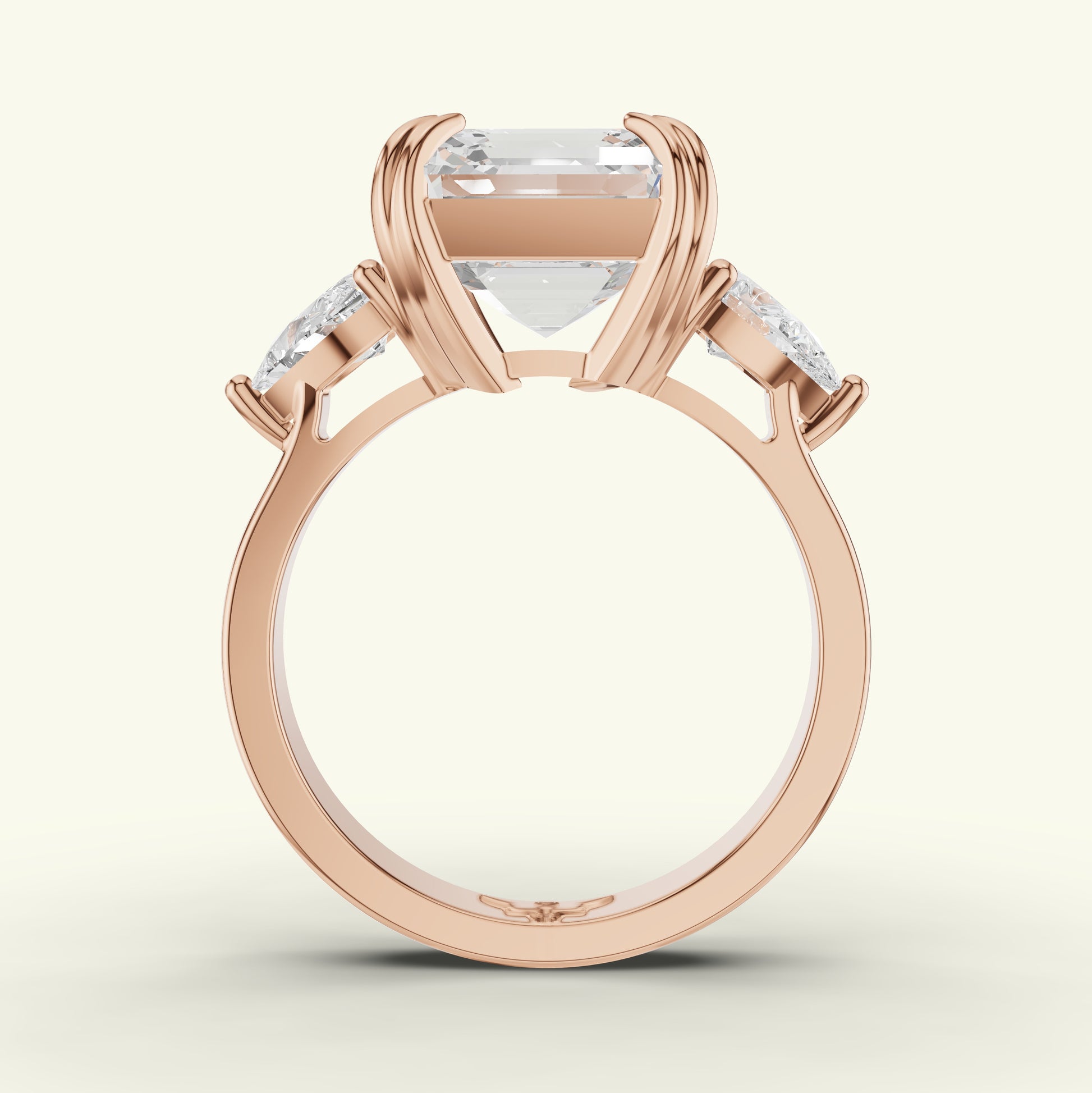 Renza Crest Diamond Engagement Ring