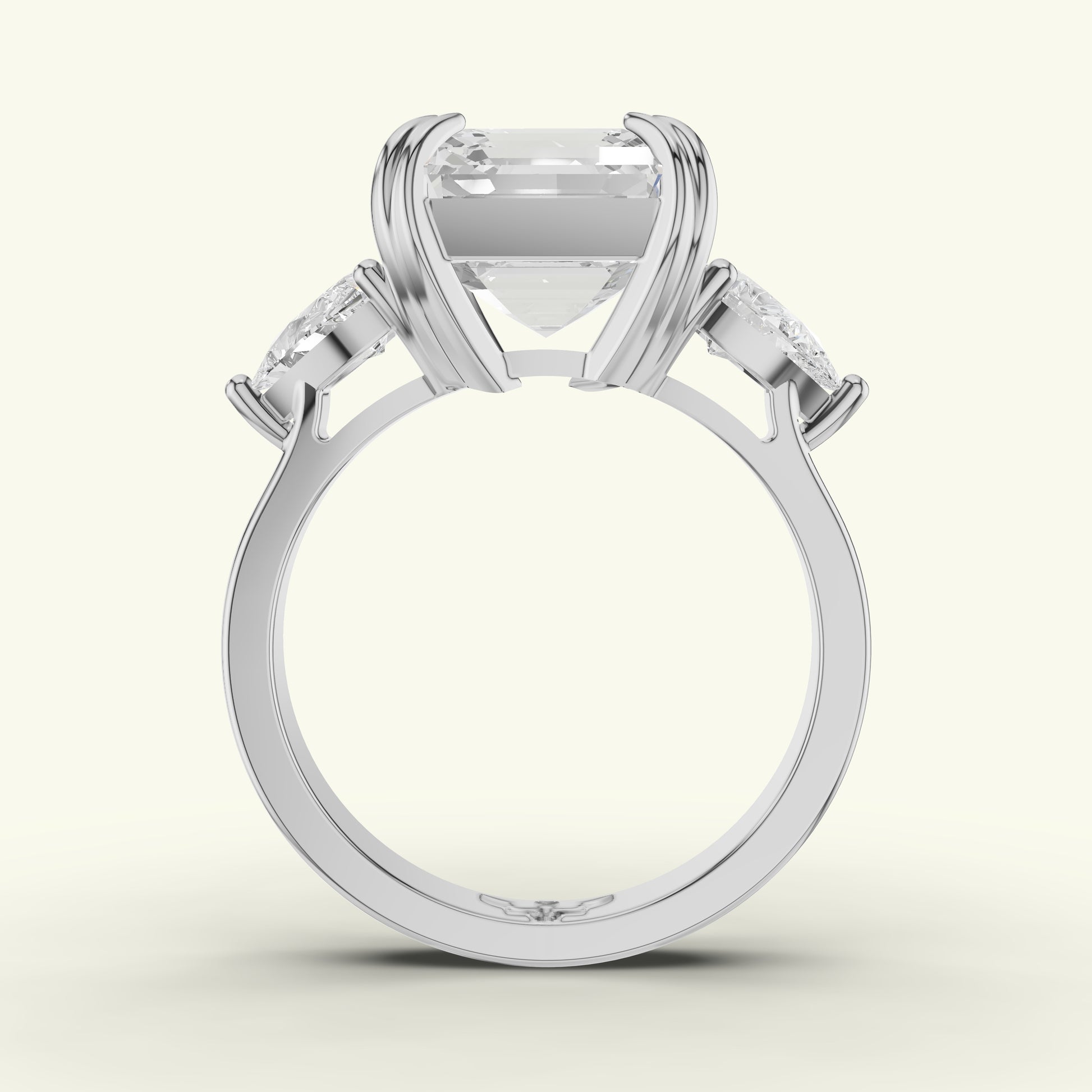 Renza Crest Diamond Engagement Ring