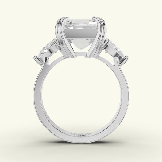 Renza Crest Diamond Engagement Ring