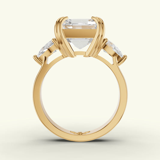 Renza Crest Diamond Engagement Ring