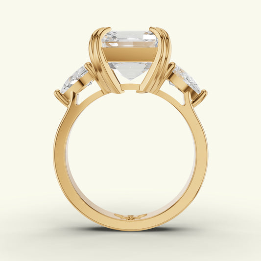 Renza Crest Diamond Engagement Ring
