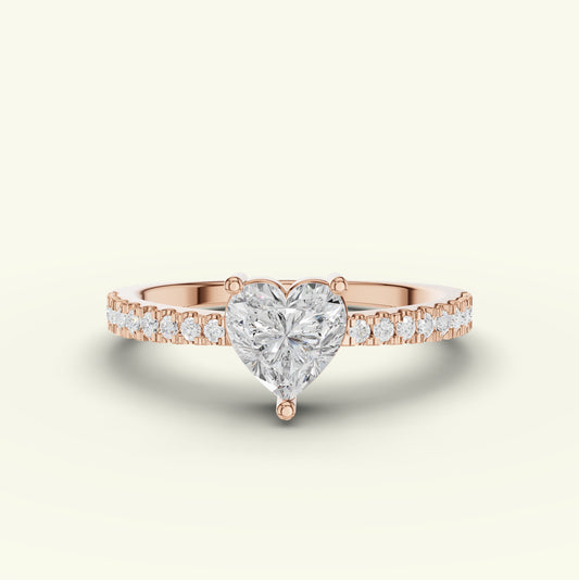 Avelyn Solitaire Diamond Engagement Ring