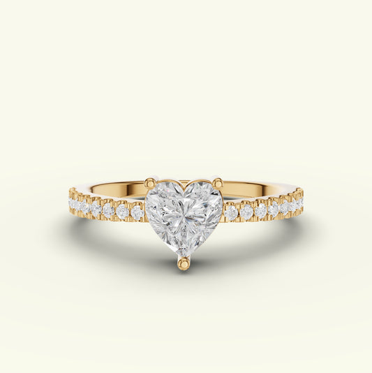 Avelyn Solitaire Diamond Engagement Ring