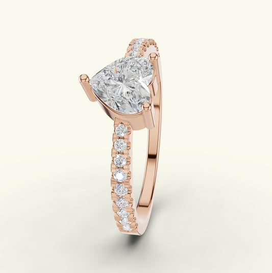 Avelyn Solitaire Diamond Engagement Ring