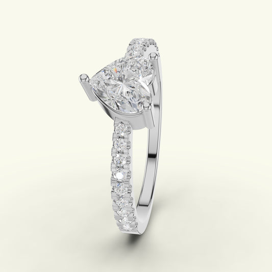 Avelyn Solitaire Diamond Engagement Ring
