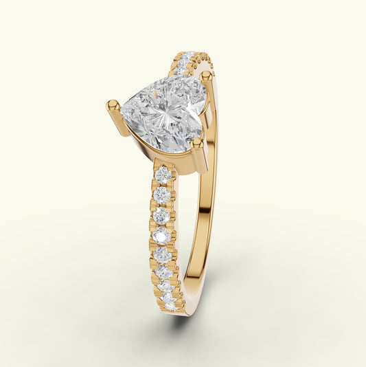 Avelyn Solitaire Diamond Engagement Ring