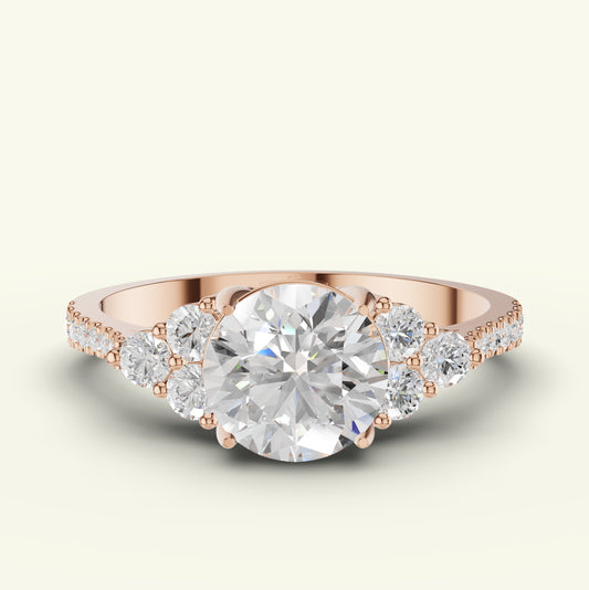Celune Solitaire Diamond Engagement Ring