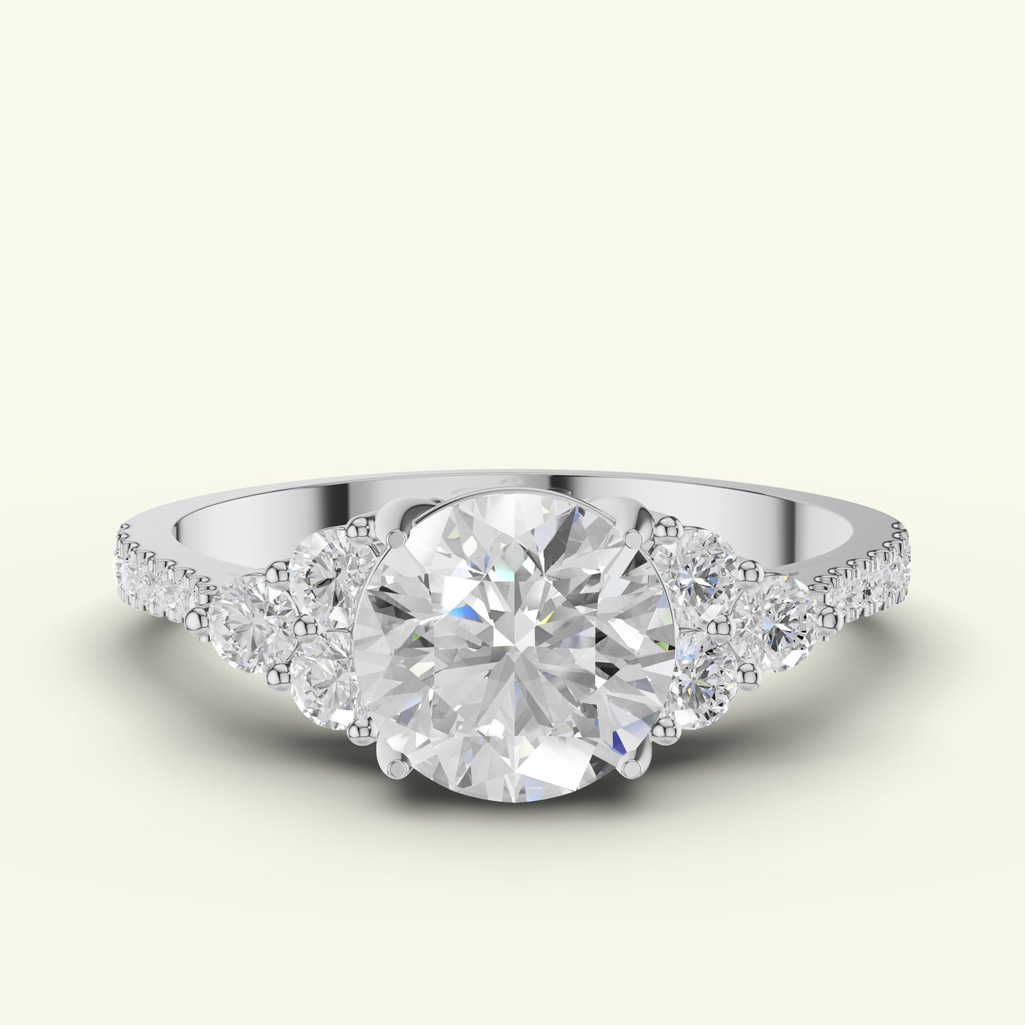 Celune Solitaire Diamond Engagement Ring