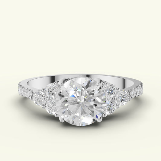 Celune Solitaire Diamond Engagement Ring