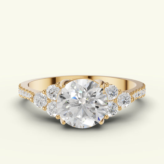 Celune Solitaire Diamond Engagement Ring