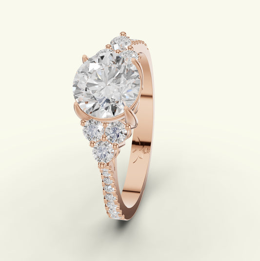 Celune Solitaire Diamond Engagement Ring