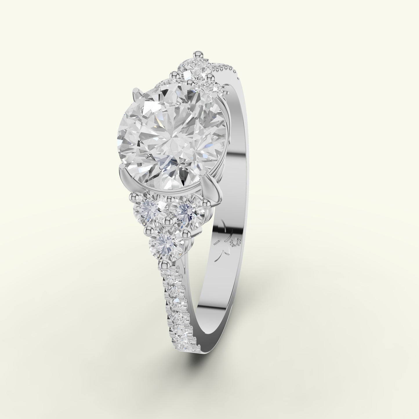 Celune Solitaire Diamond Engagement Ring