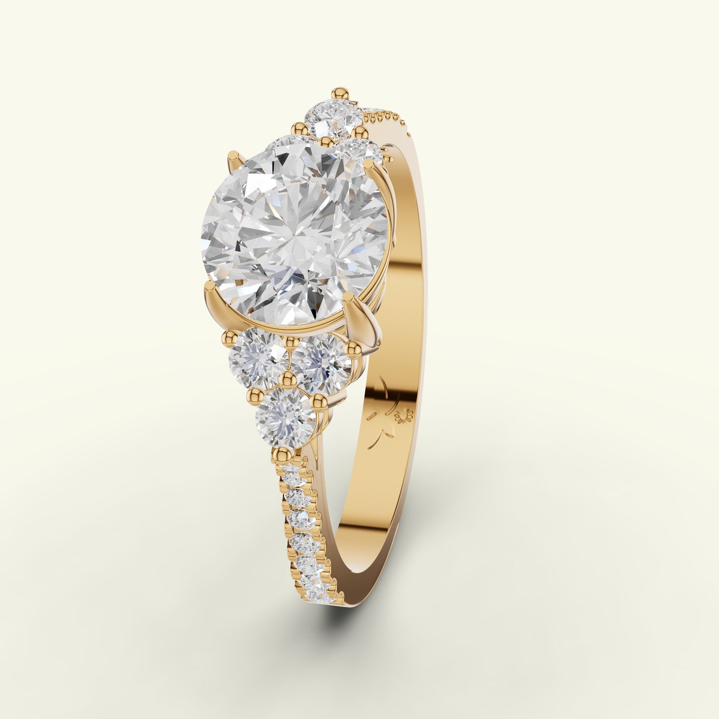 Celune Solitaire Diamond Engagement Ring