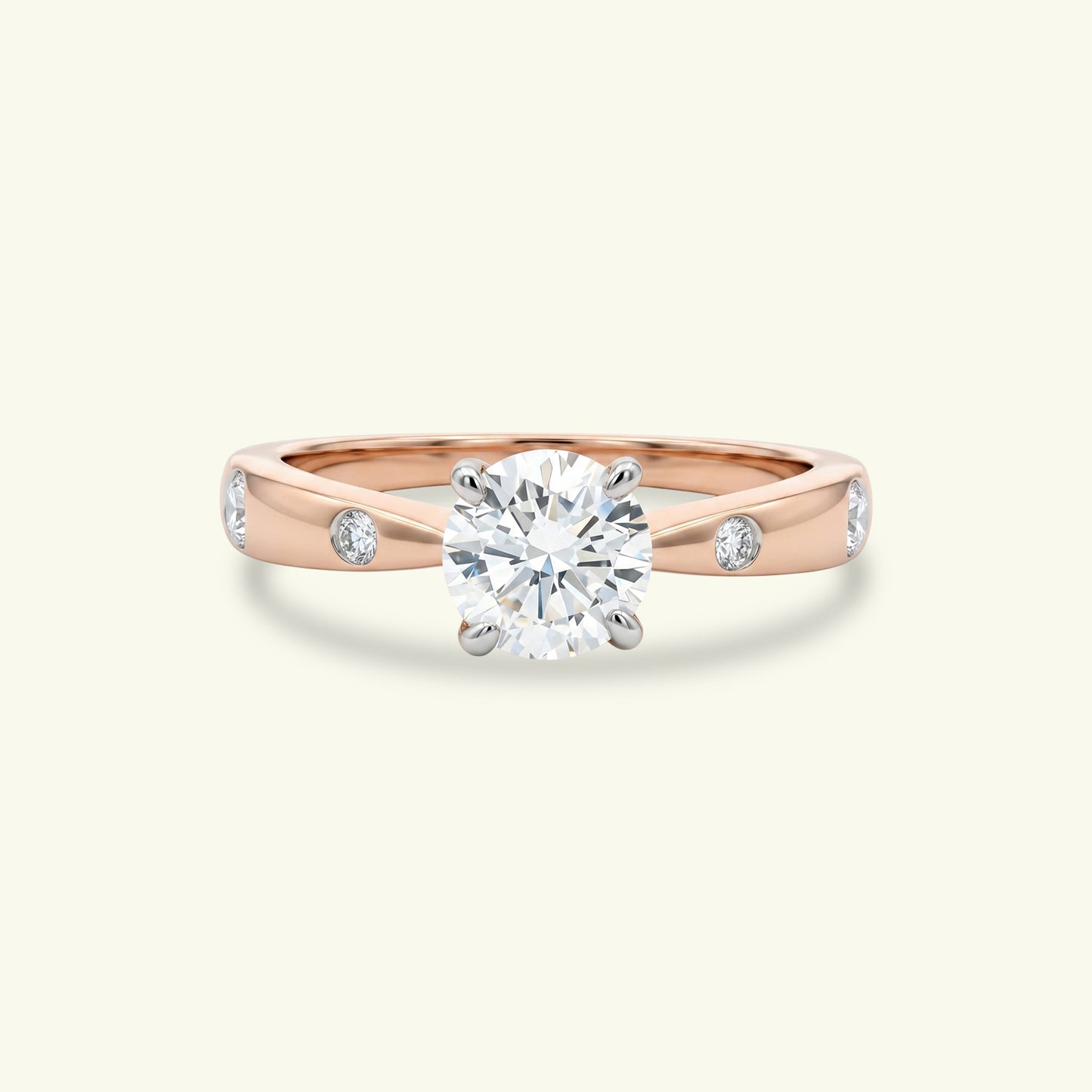 Isari Solitaire Diamond Engagement Ring