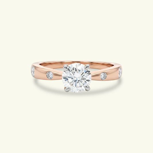 Isari Solitaire Diamond Engagement Ring
