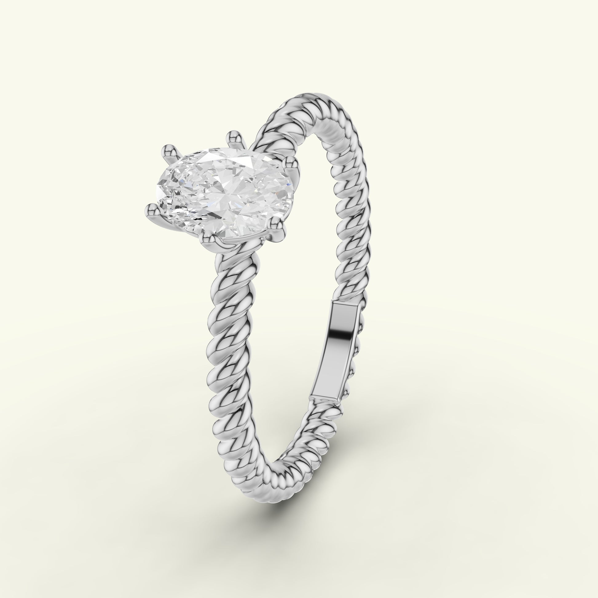 Irva Crest Diamond Band Ring