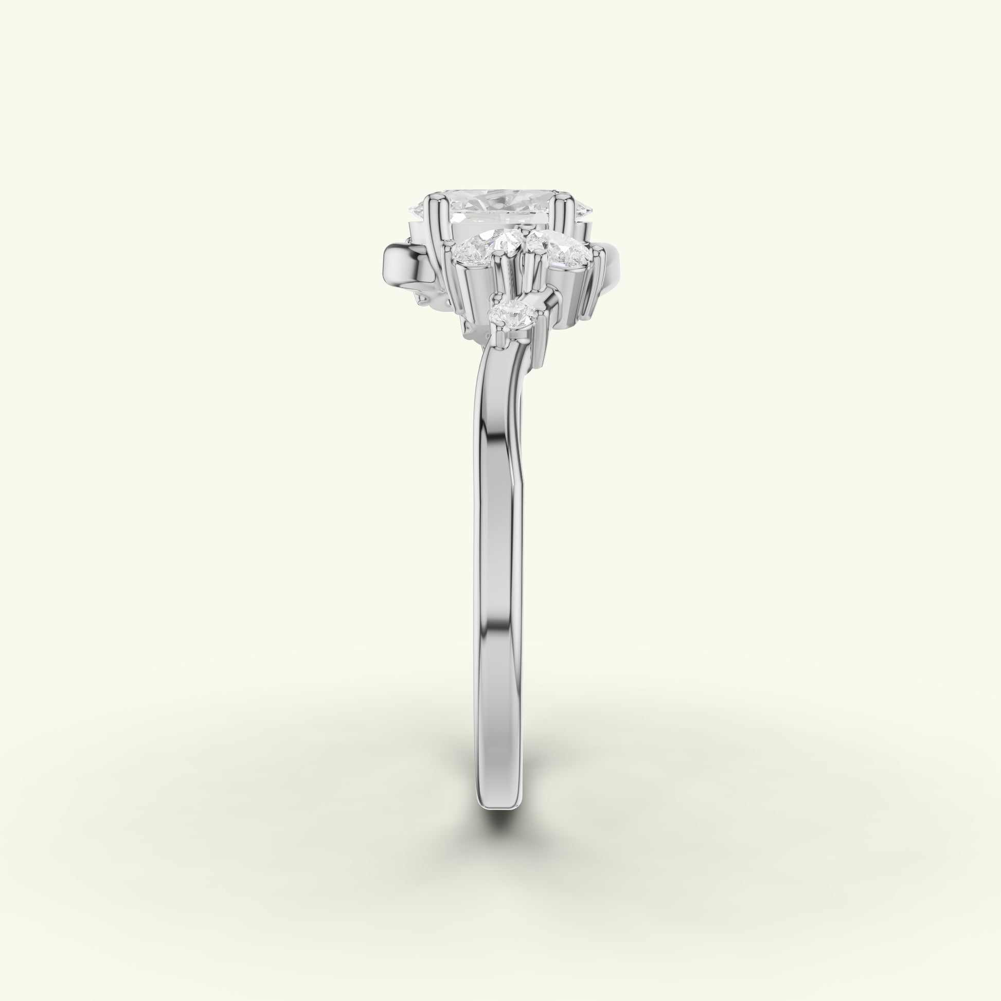 Neira Curve Diamond Dailywear Ring