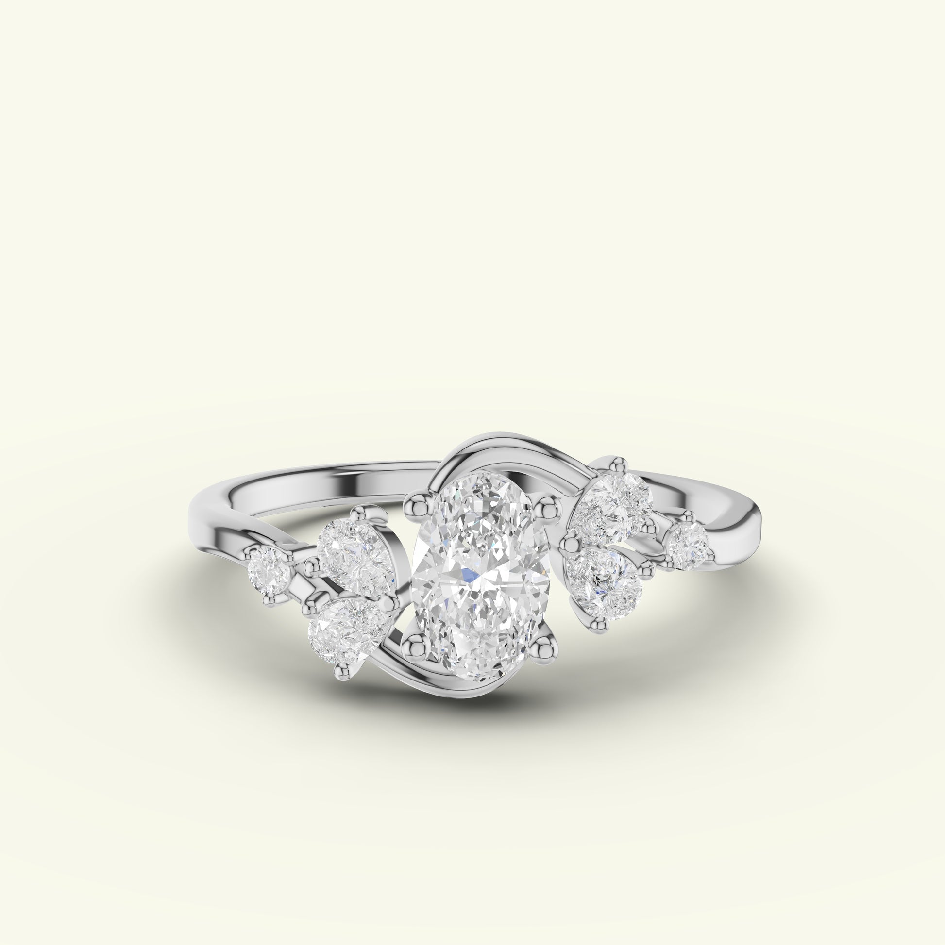 Neira Curve Diamond Dailywear Ring