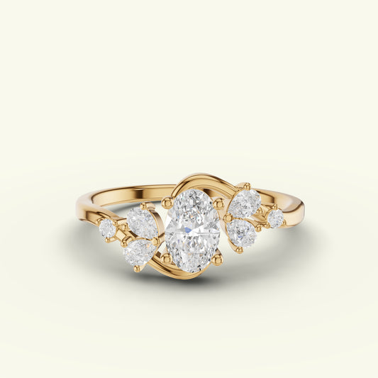 Neira Curve Diamond Dailywear Ring