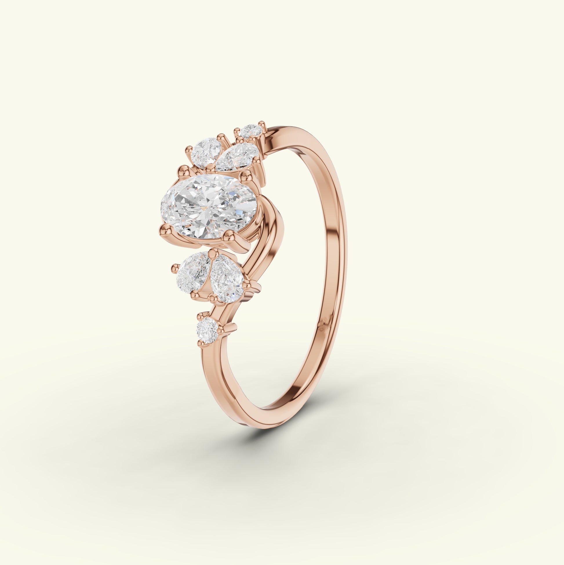 Neira Curve Diamond Dailywear Ring