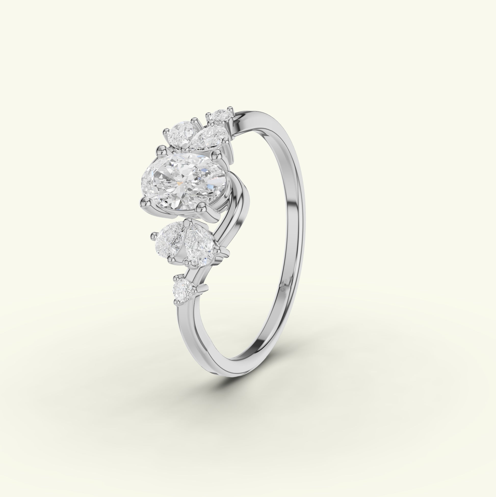 Neira Curve Diamond Dailywear Ring