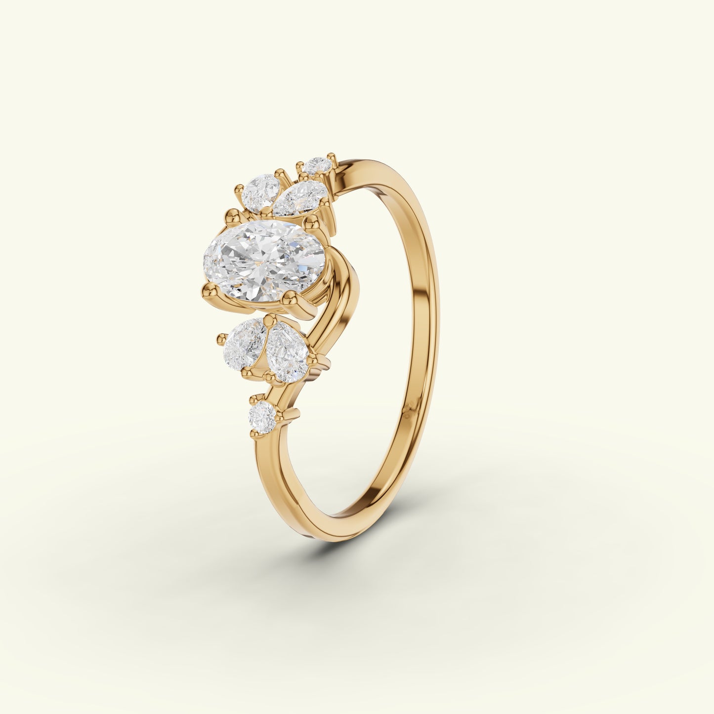 Neira Curve Diamond Dailywear Ring