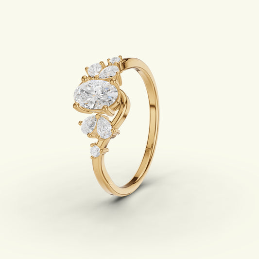 Neira Curve Diamond Dailywear Ring