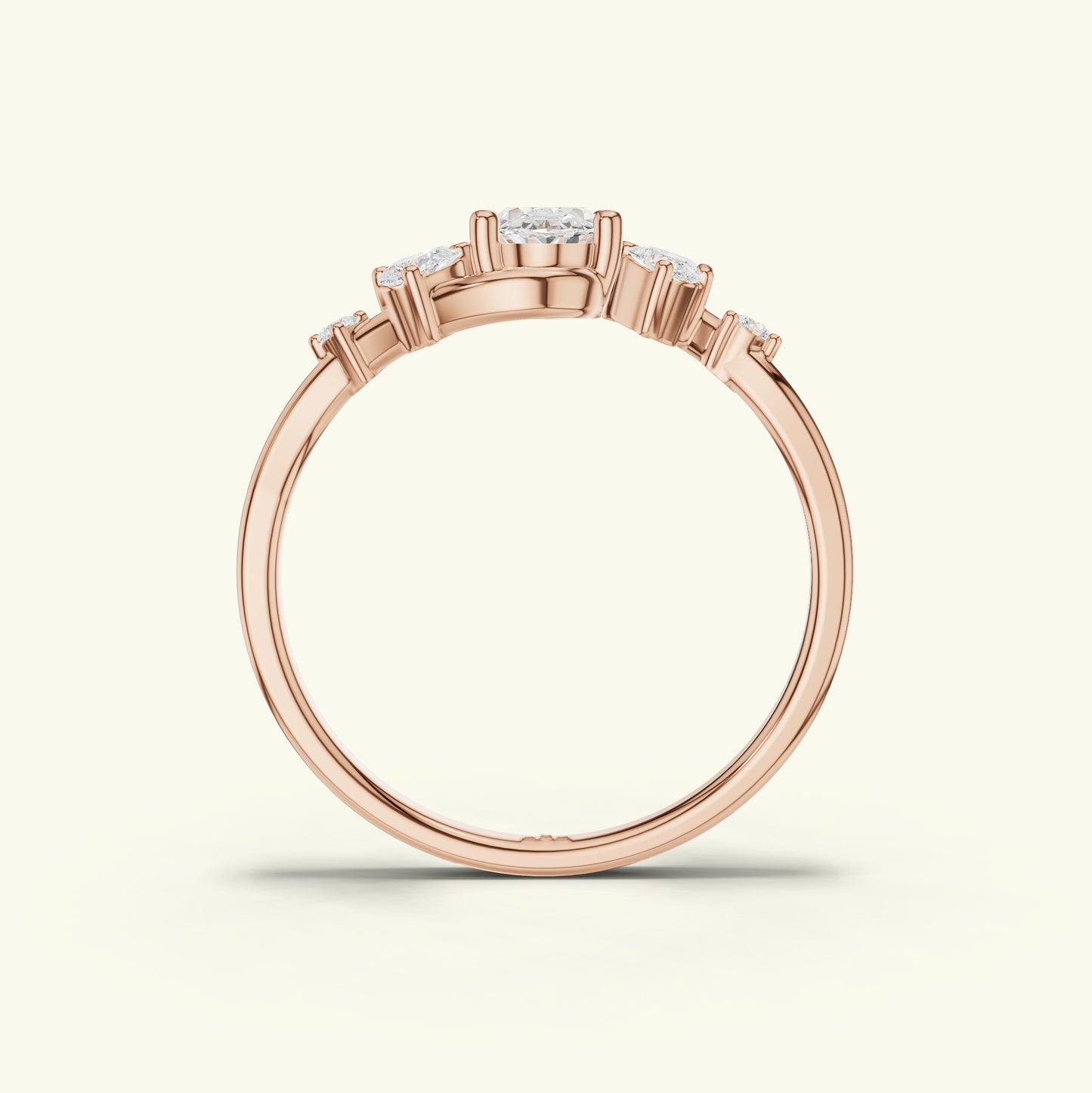 Neira Curve Diamond Dailywear Ring