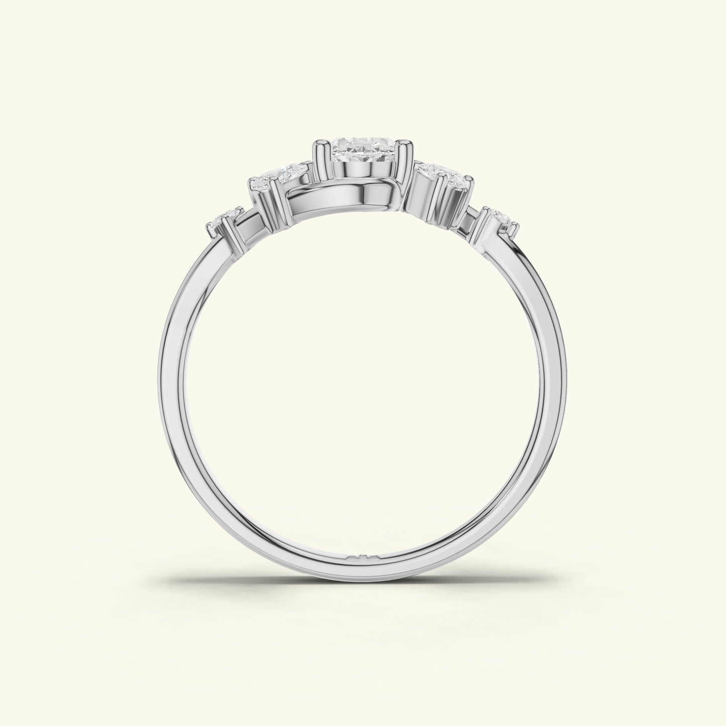 Neira Curve Diamond Dailywear Ring