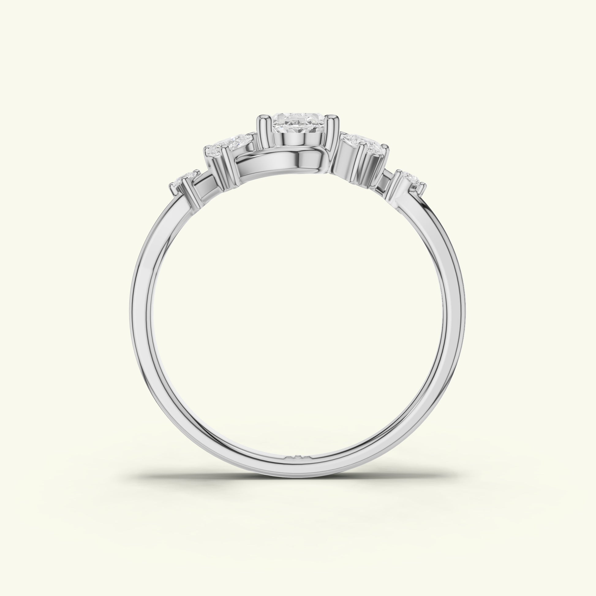 Neira Curve Diamond Dailywear Ring